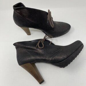 paul green leather ankle booties us size 9.5